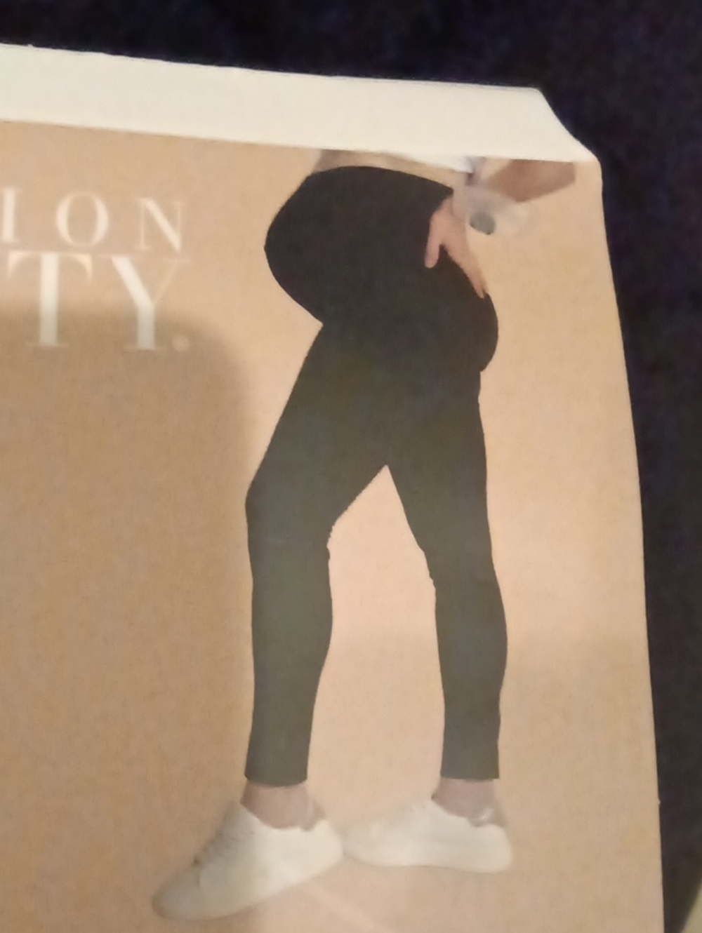 Destination Maternity Black ankle Length Core Leggings